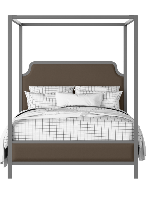 Tate Slim Upholstered painted wood bed with upholstery - Thumbnail