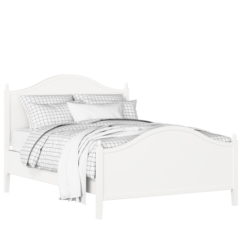 Brady painted wood bed in white with Juno mattress - Thumbnail