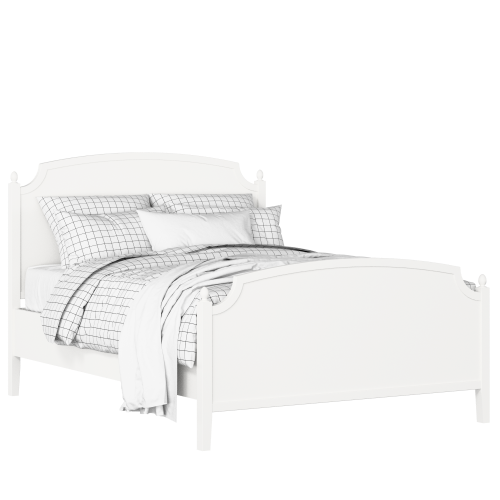 Kipling painted wood bed in white with Juno mattress - Thumbnail