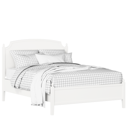 Kipling Slim painted wood bed in white with Juno mattress - Thumbnail