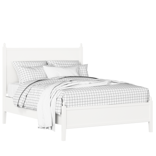 Marbella Slim painted wood bed in white with Juno mattress - Thumbnail