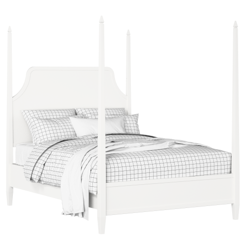 Turner painted wood bed in white with Juno mattress - Thumbnail