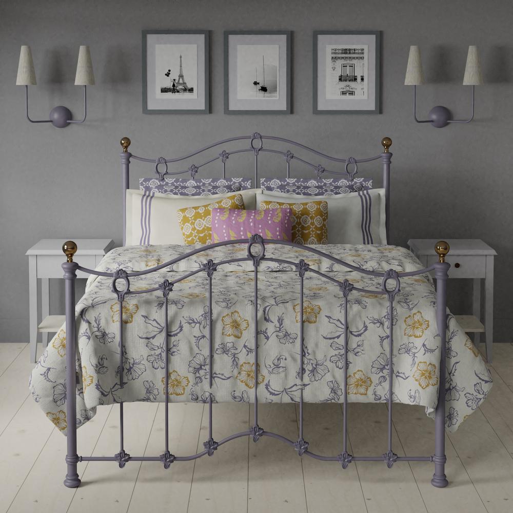 Clarina iron bed in Lilac