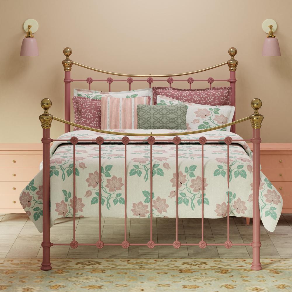 Selkirk iron bed with brass