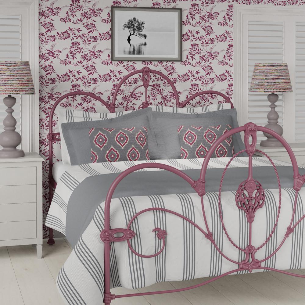 Ballina iron bed in pink