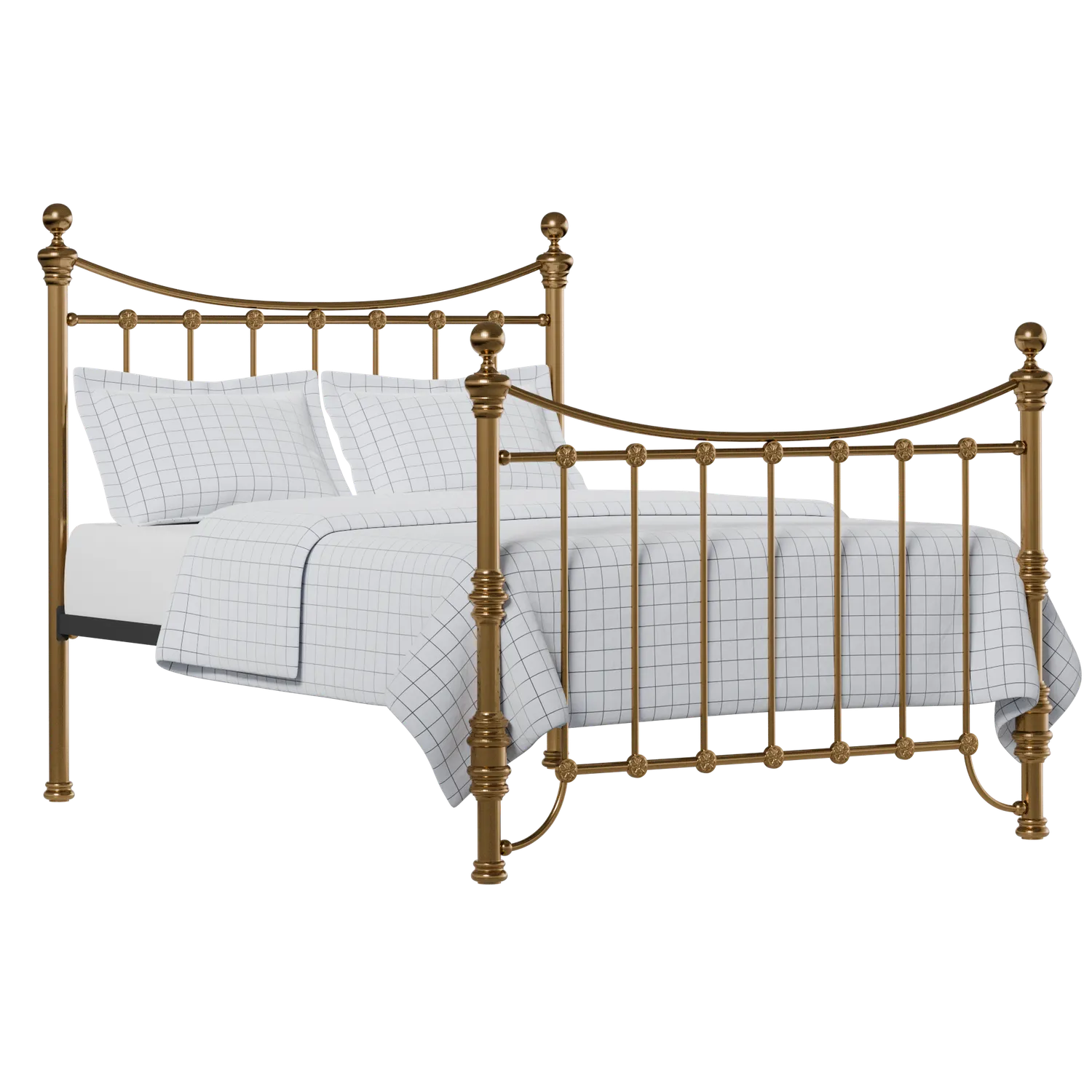 Arran brass bed with Juno mattress
