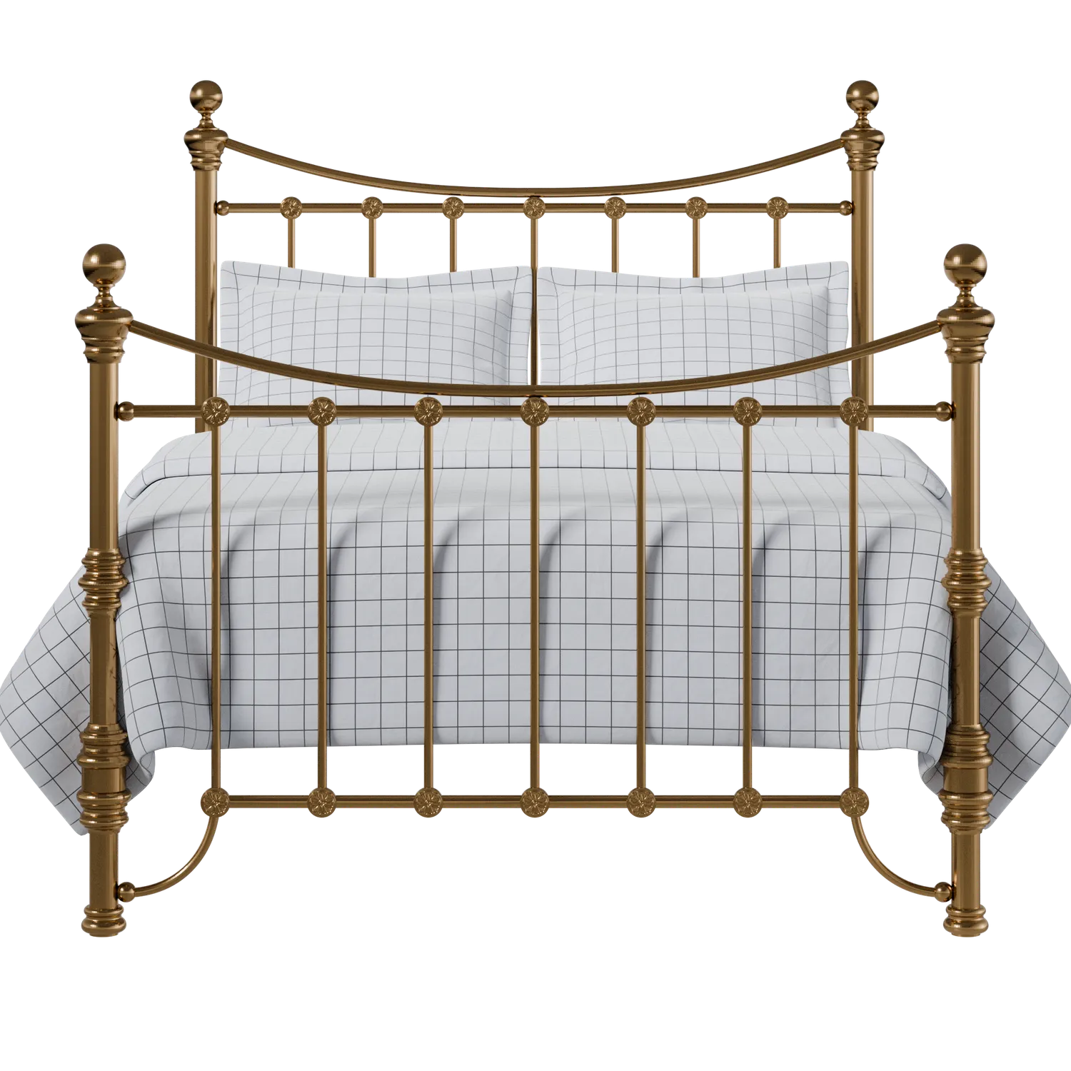 Arran brass bed with Juno mattress