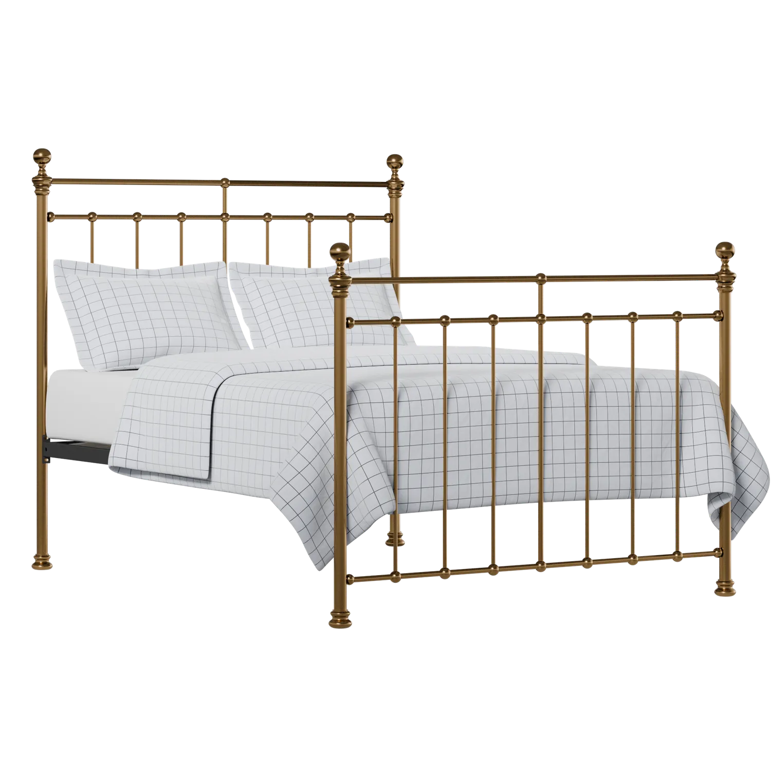 Blyth brass bed with Juno mattress