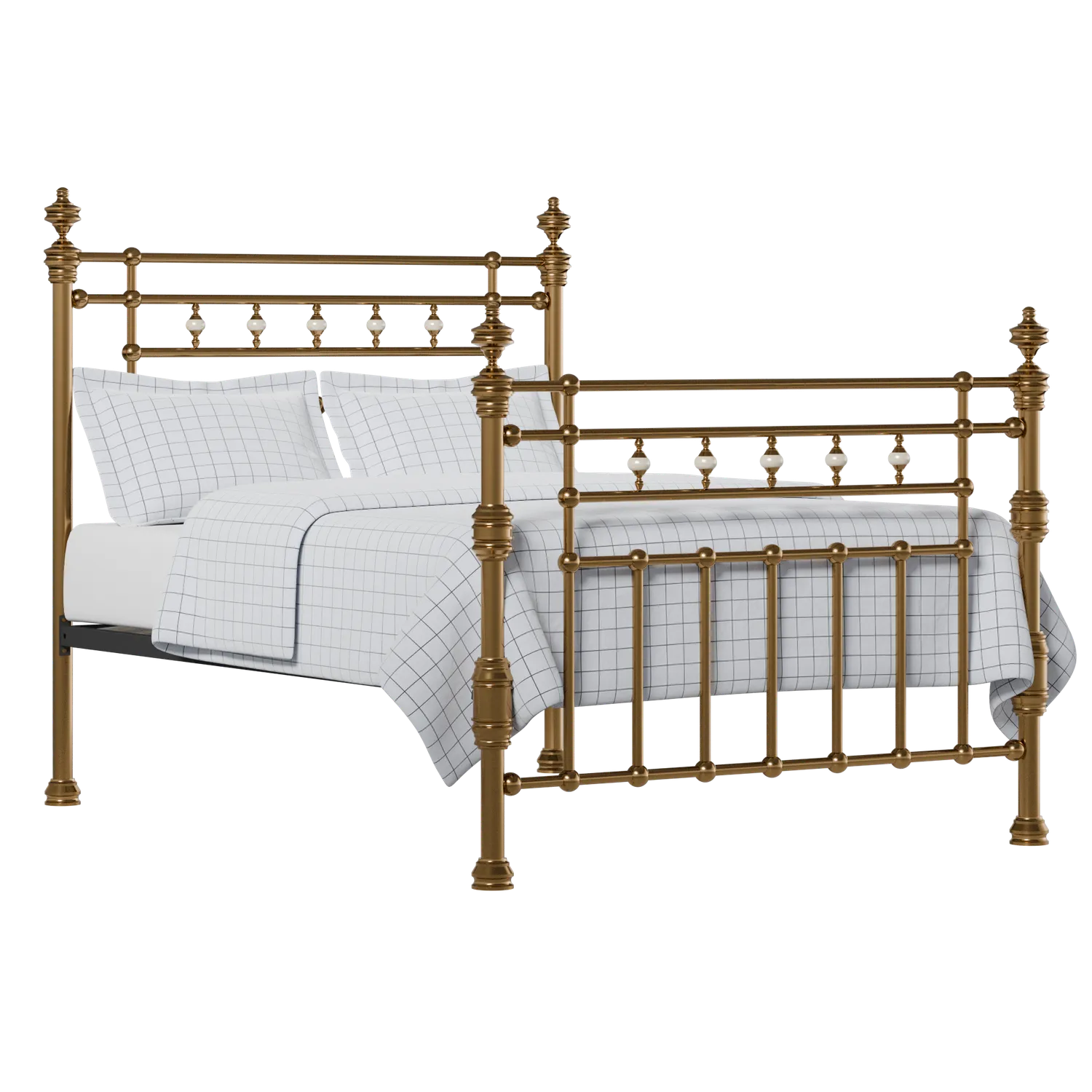 Boyne brass bed with Juno mattress