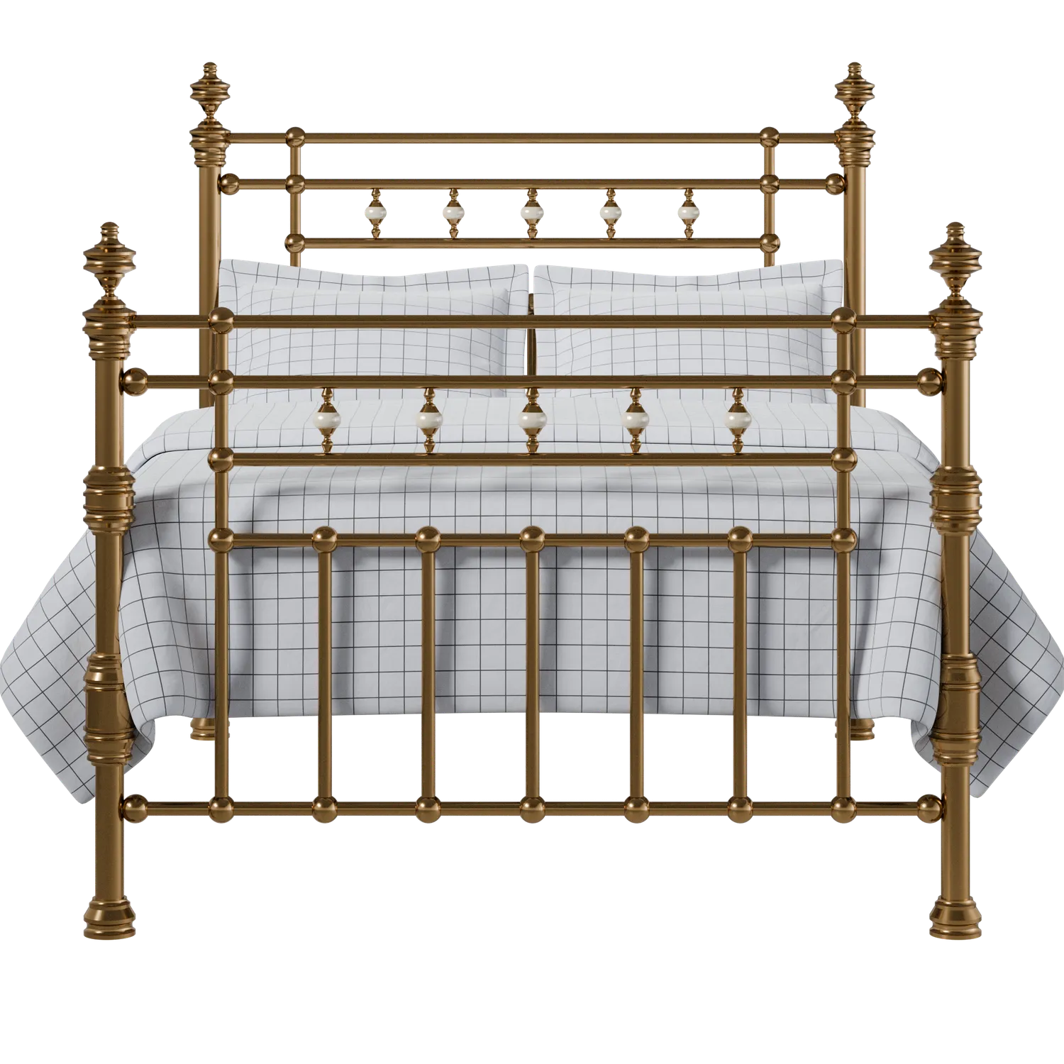 Boyne brass bed with Juno mattress