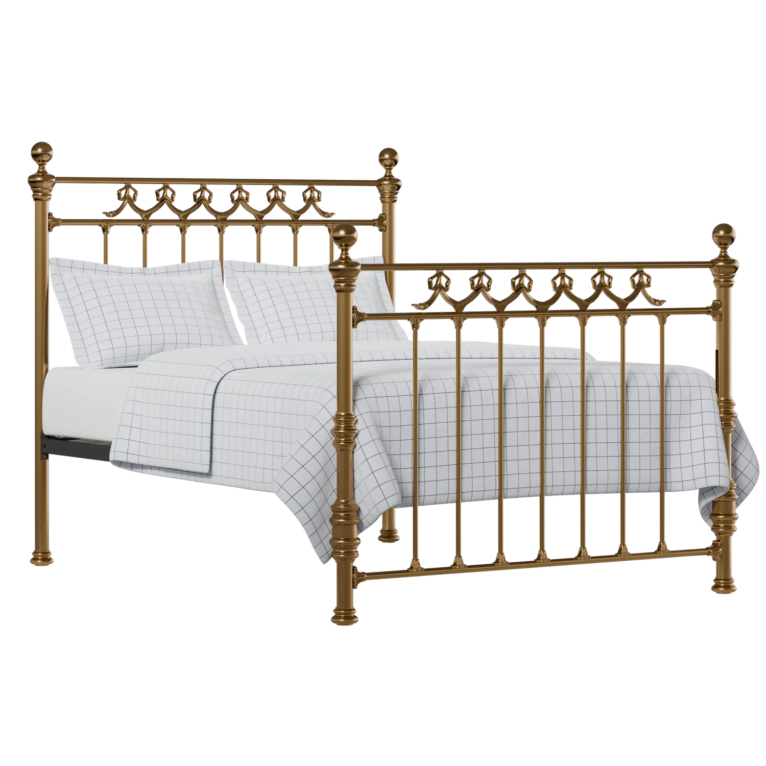 Braemore brass bed with Juno mattress