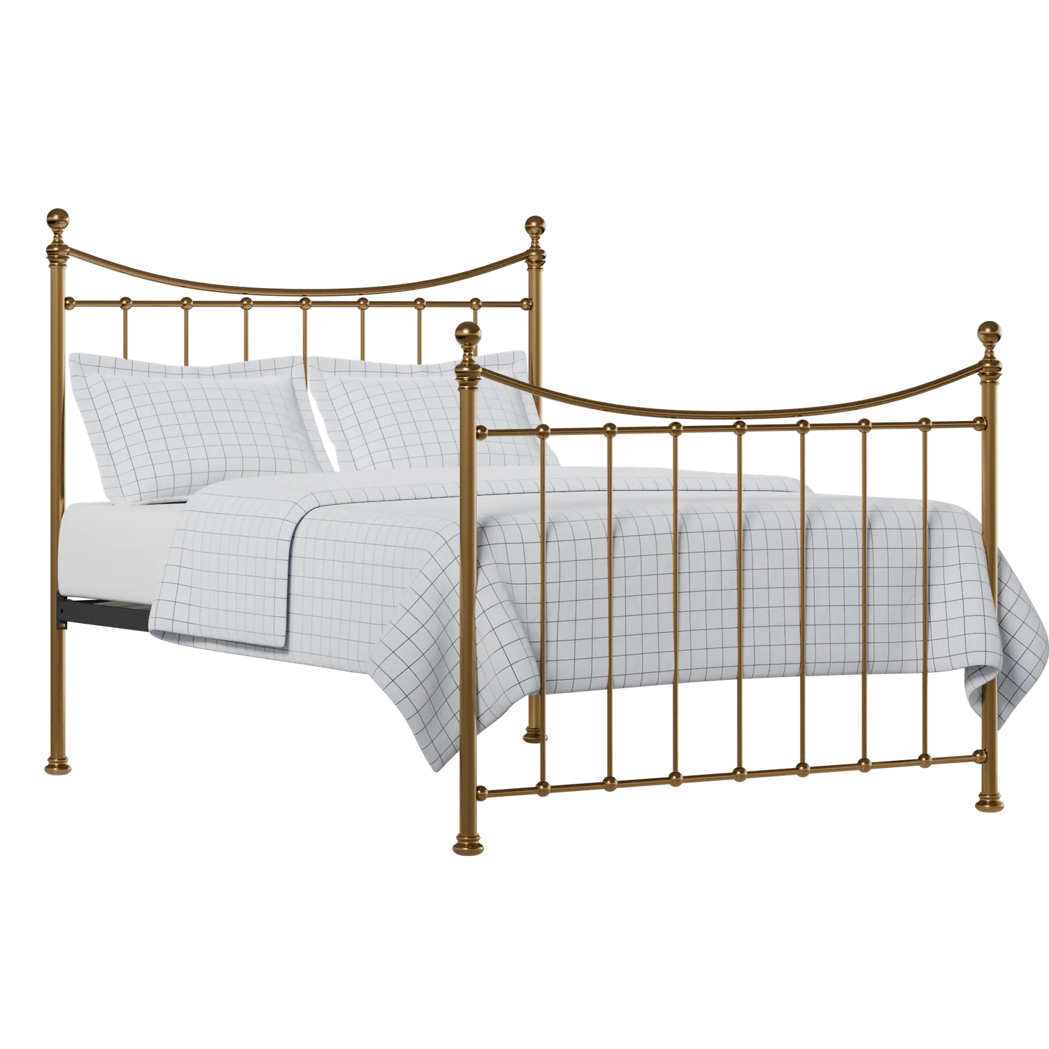 Kendal brass bed with Juno mattress