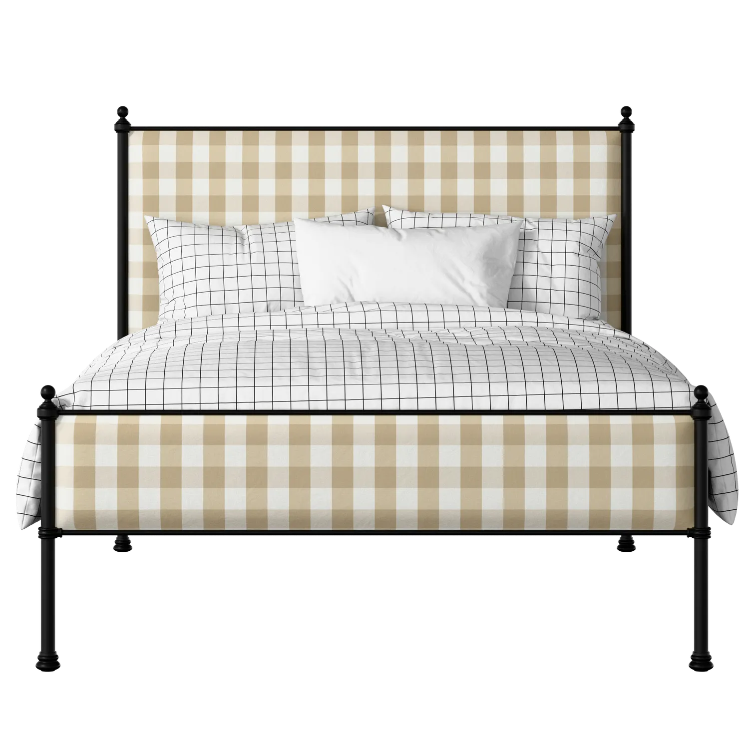 Neville Slim Low Footend Iron/Upholstered Bed Frame The Original Bed Co UK