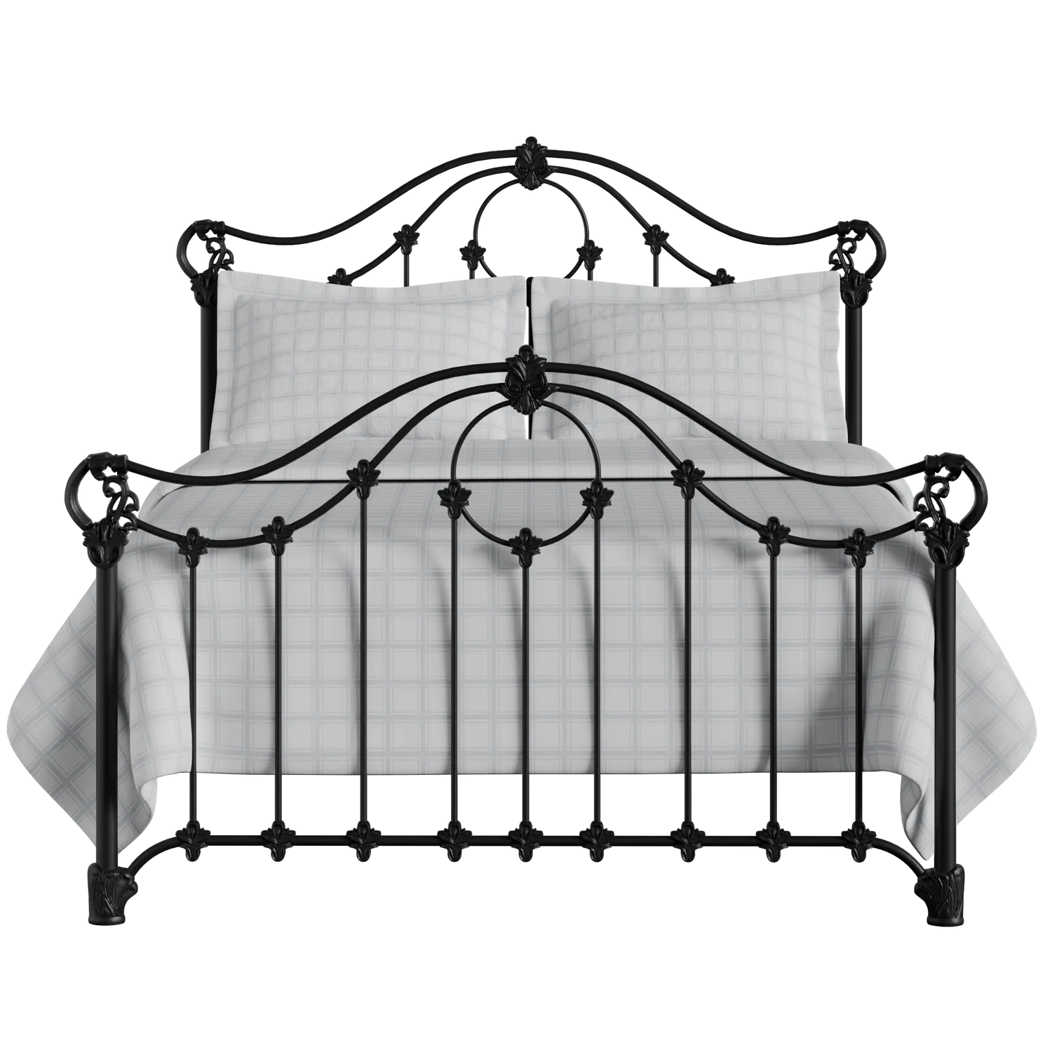 Alva iron/metal bed in black