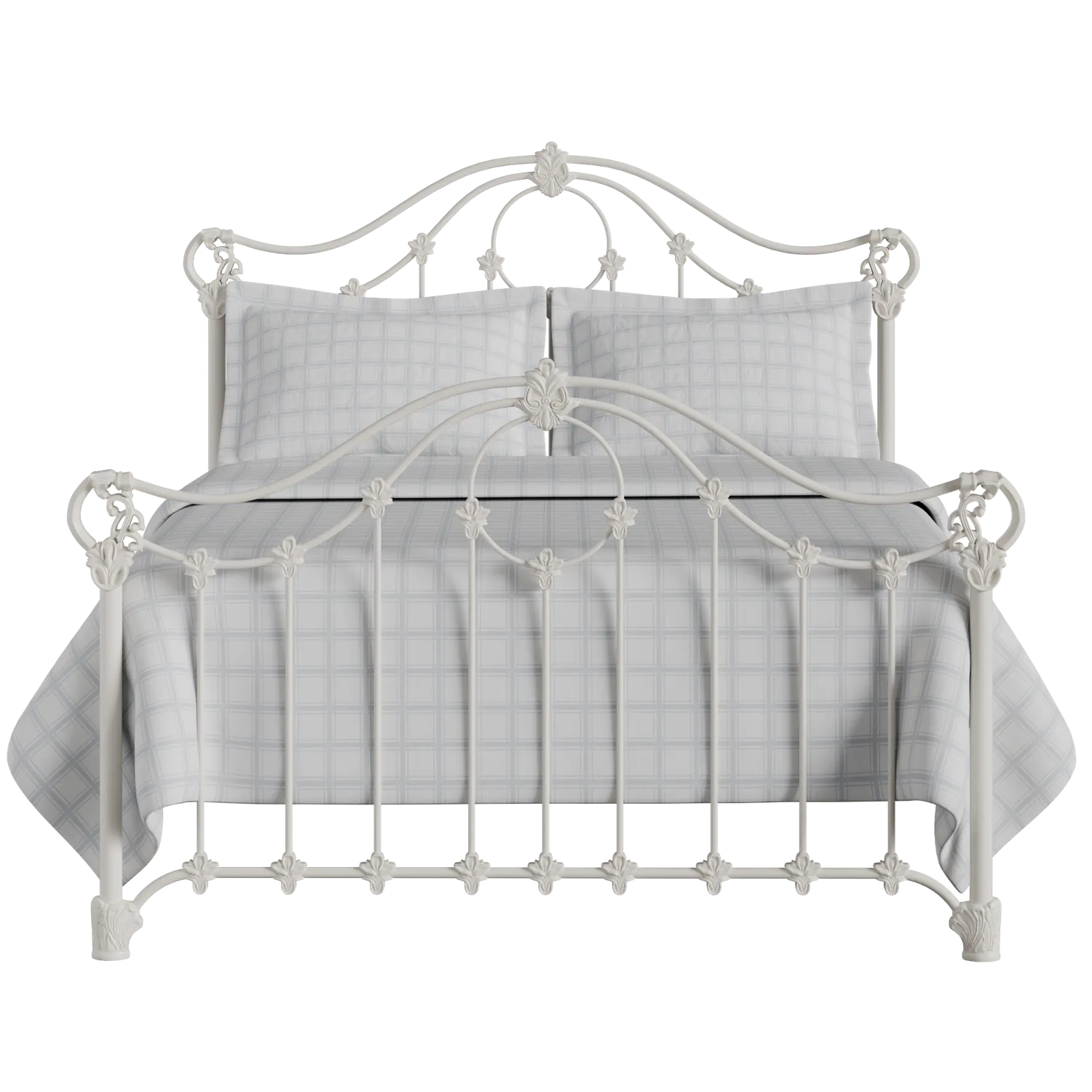 Alva iron/metal bed in ivory