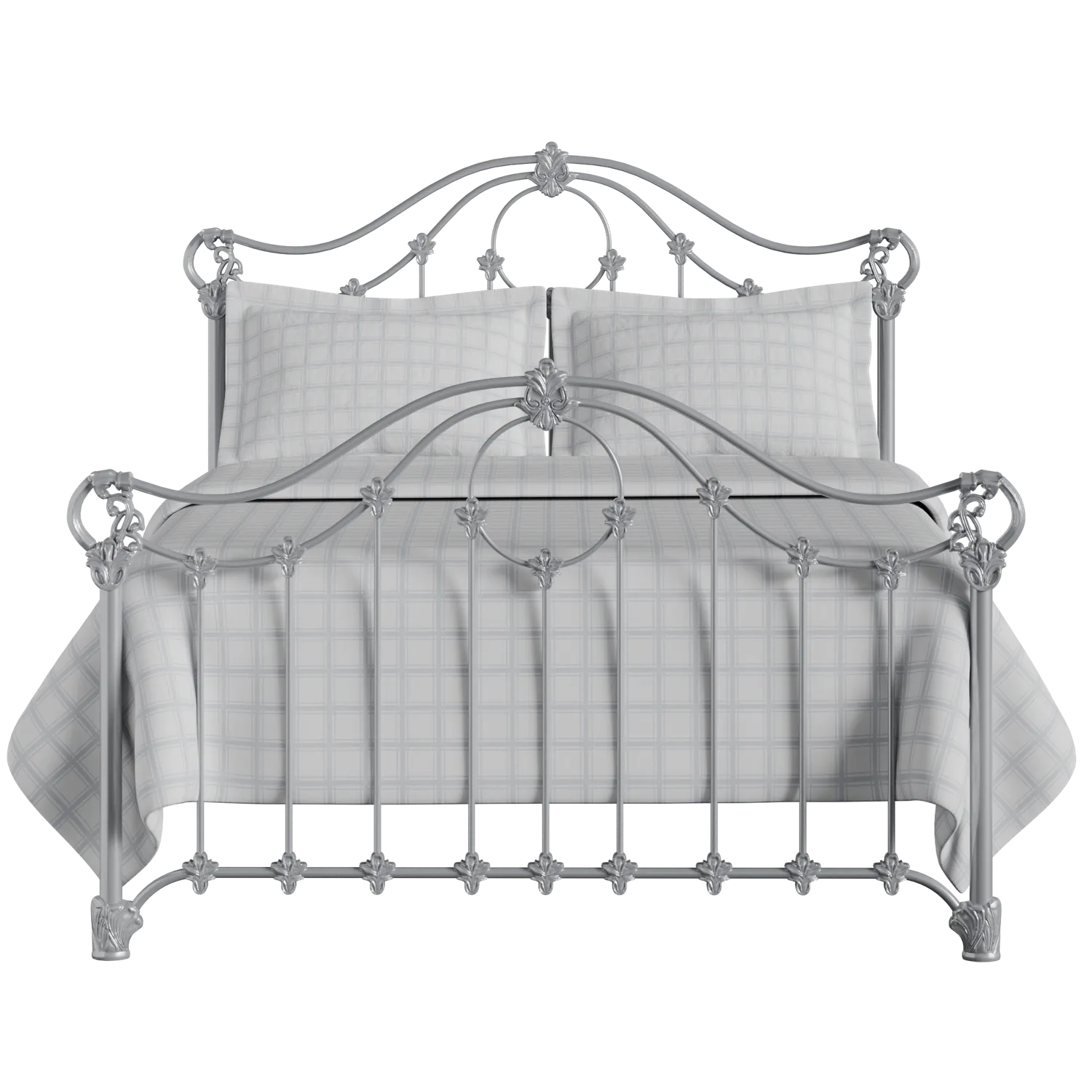 Alva iron/metal bed in silver