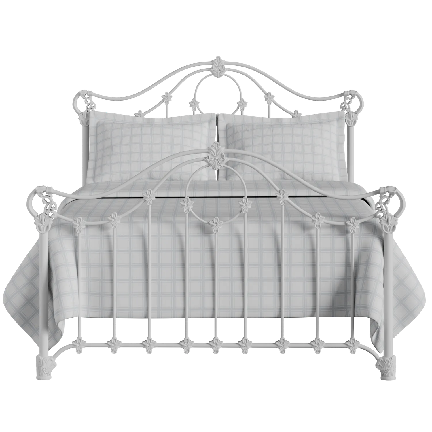 Alva iron/metal bed in white