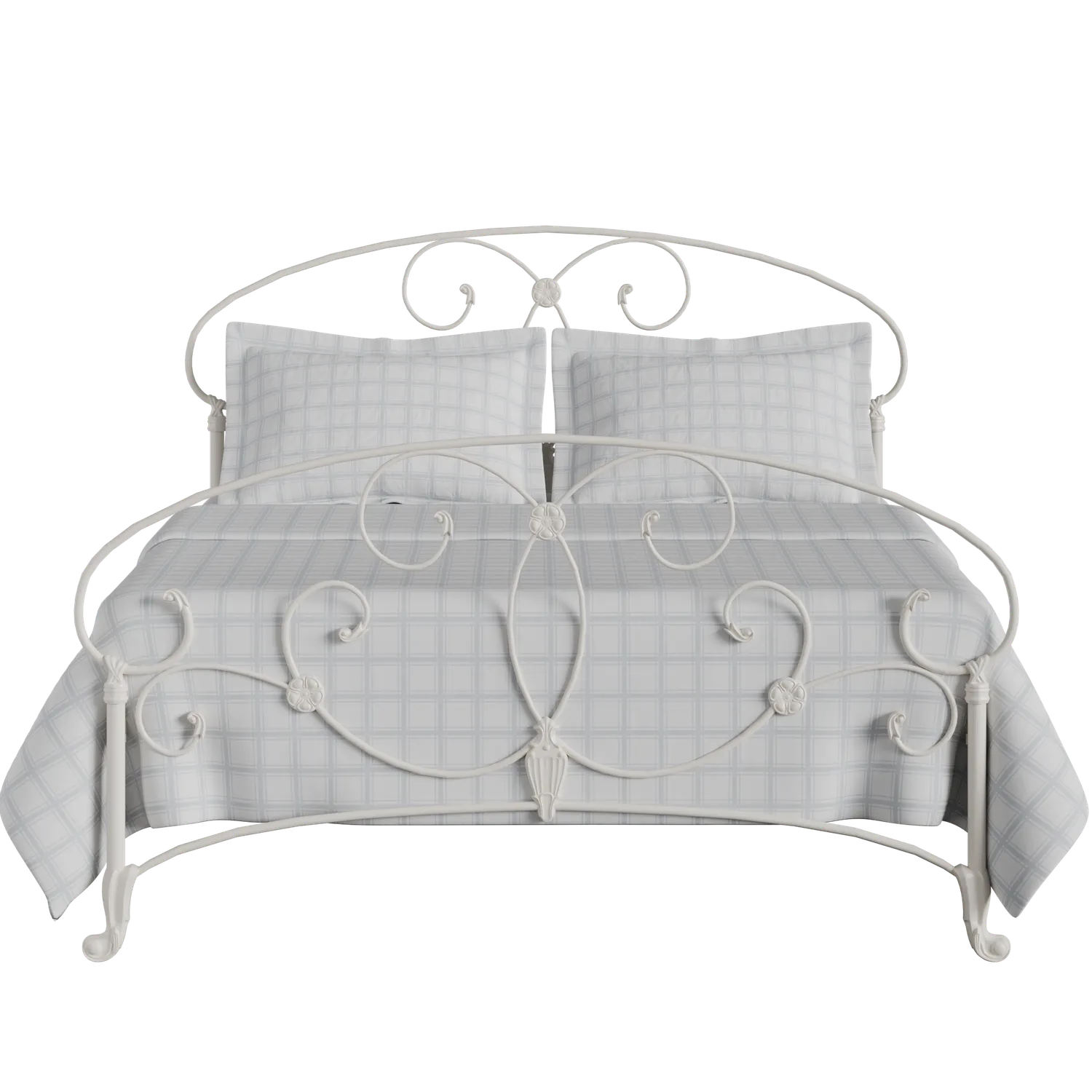 Arigna iron/metal bed in ivory