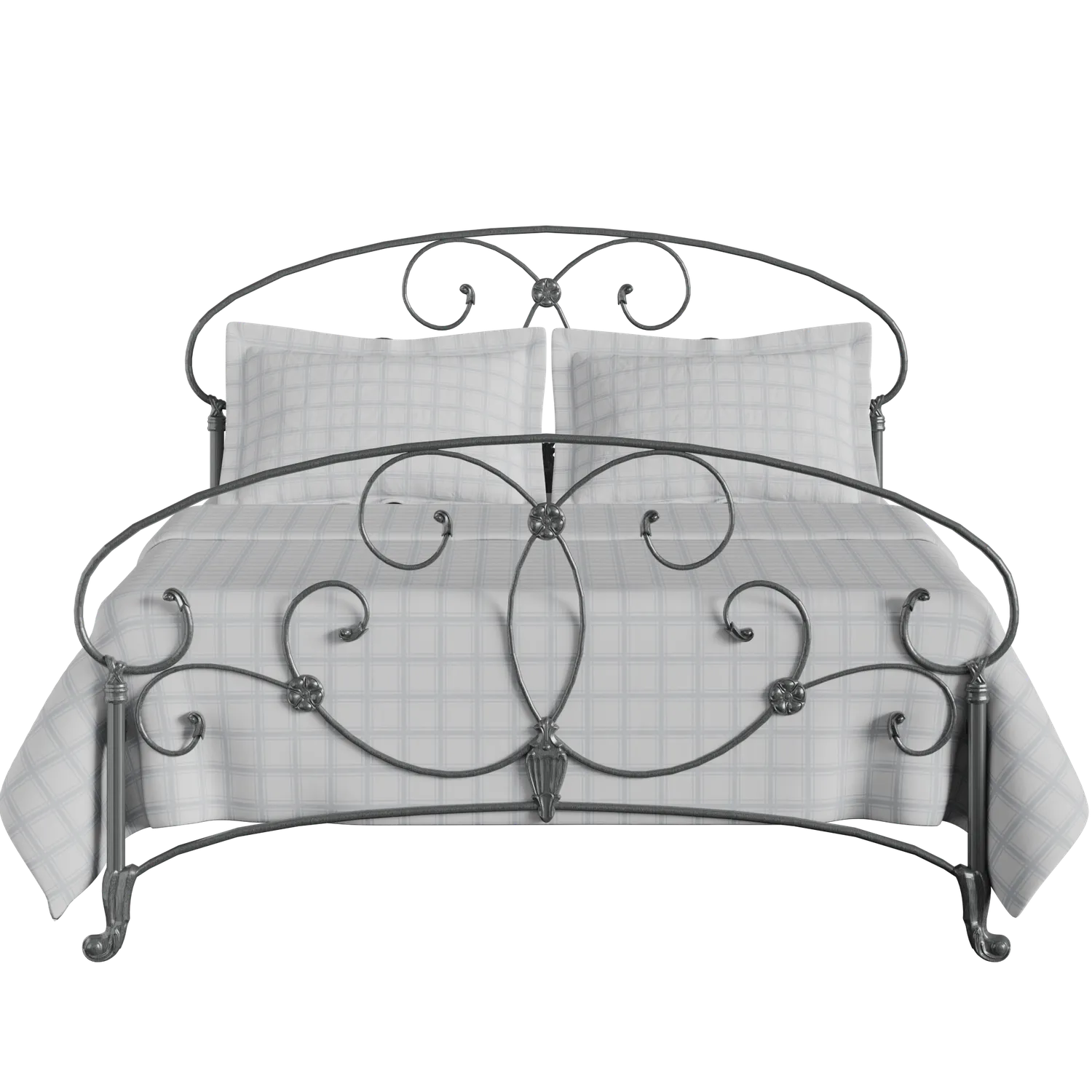 Arigna iron/metal bed in pewter