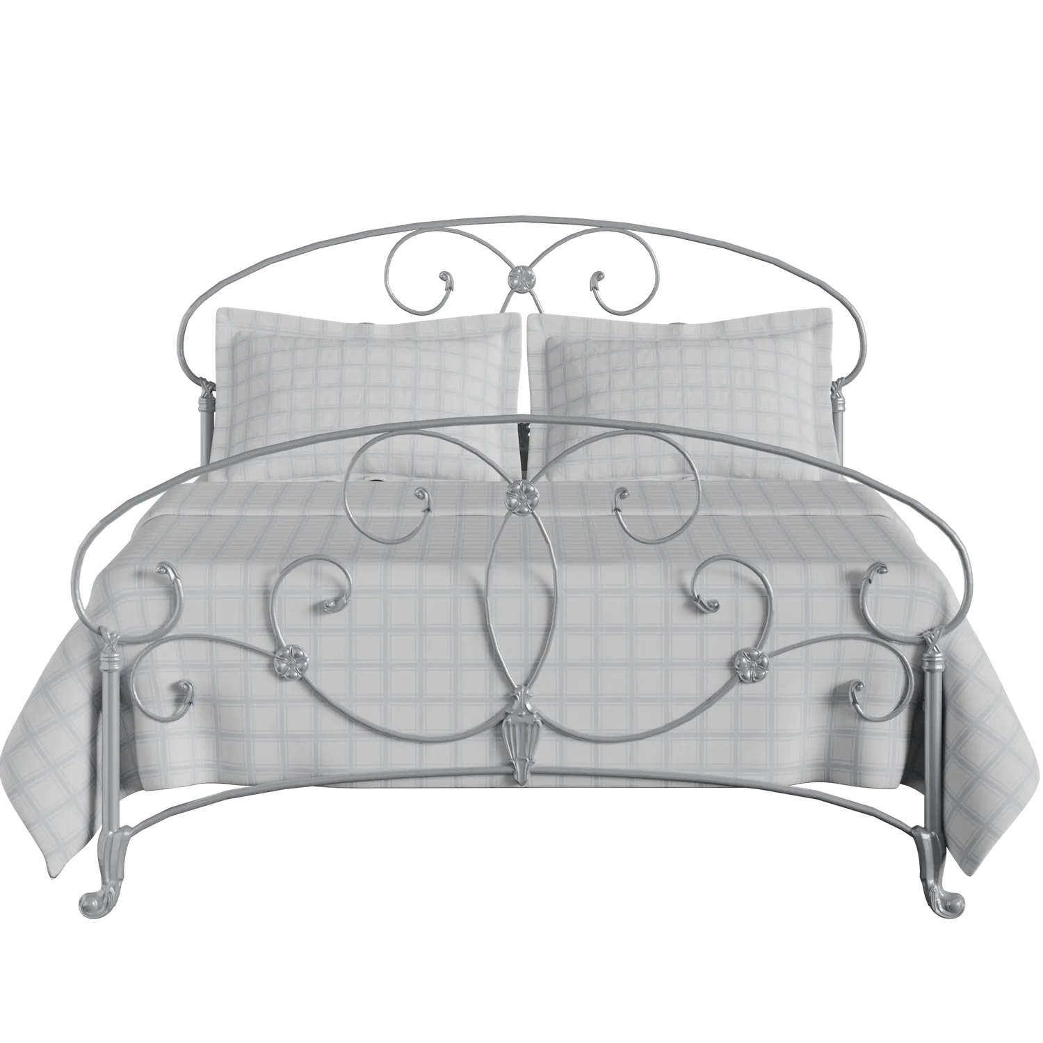 Arigna iron/metal bed in silver