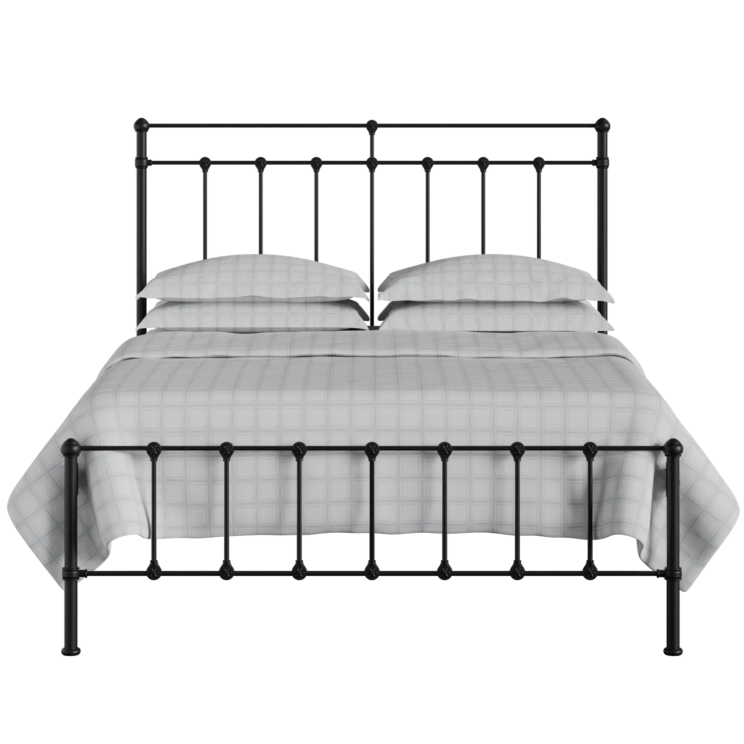 Ashley ijzeren bed in zwart