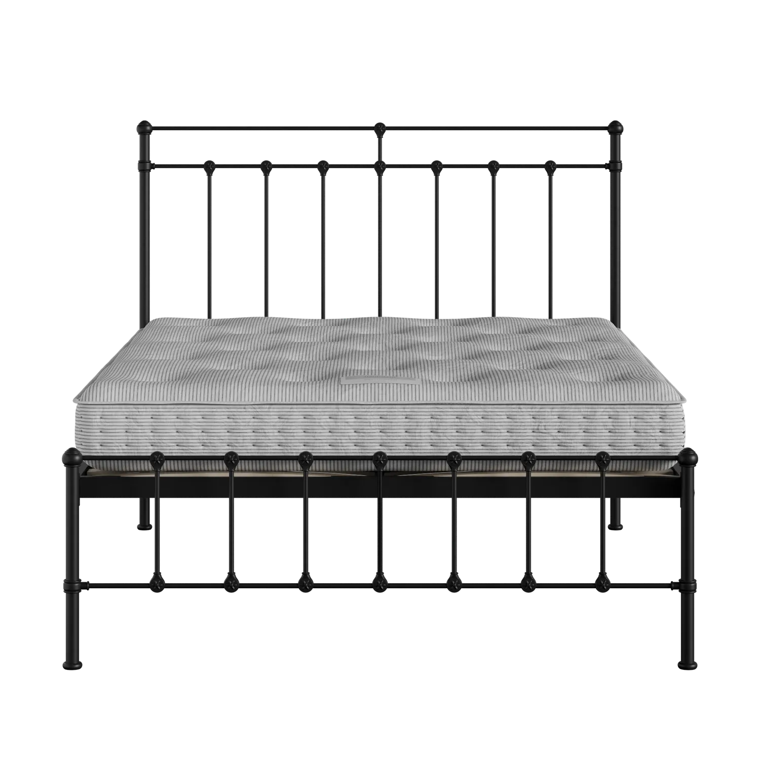 Ashley cama de metal en negro con colchón