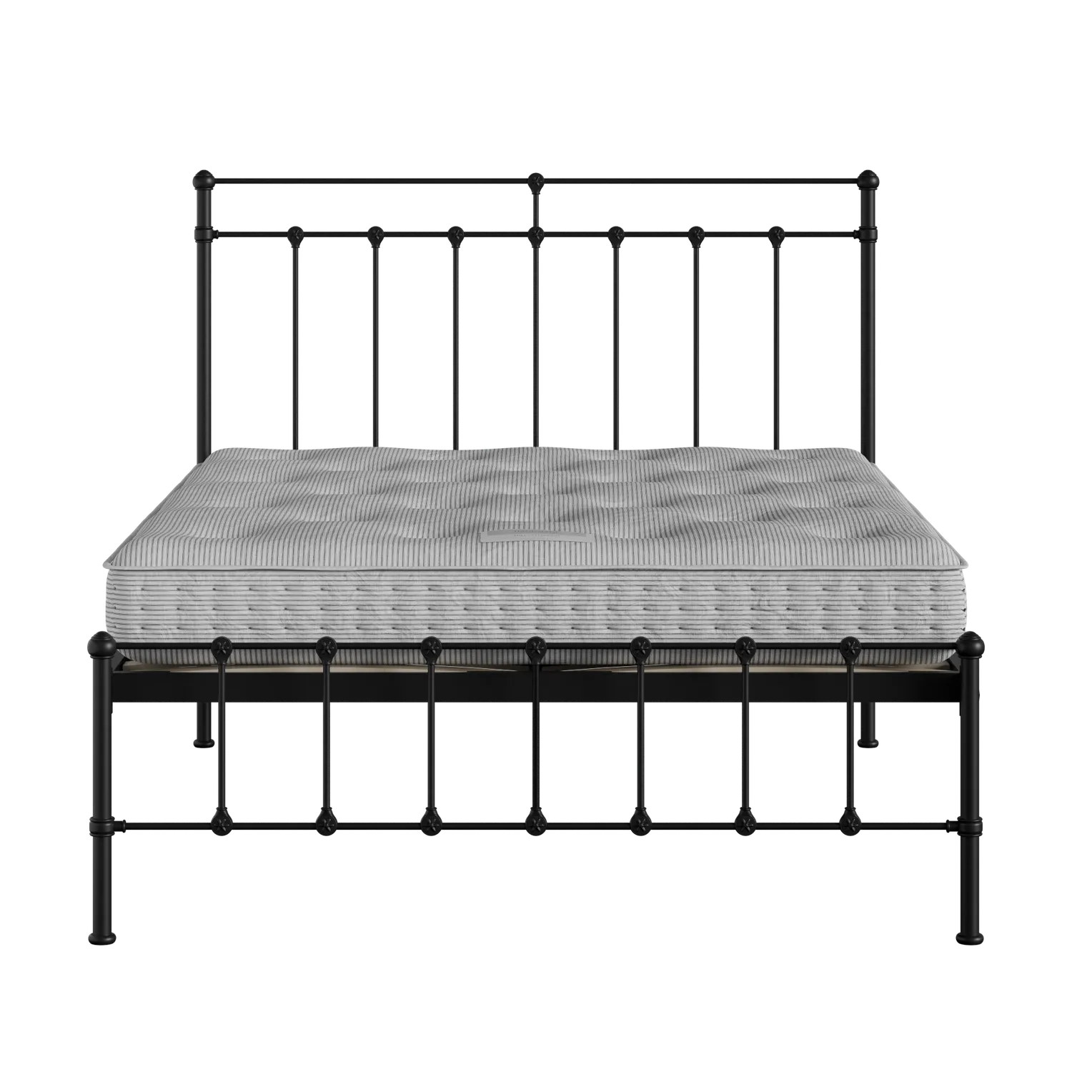 Ashley iron/metal bed in black with Juno mattress