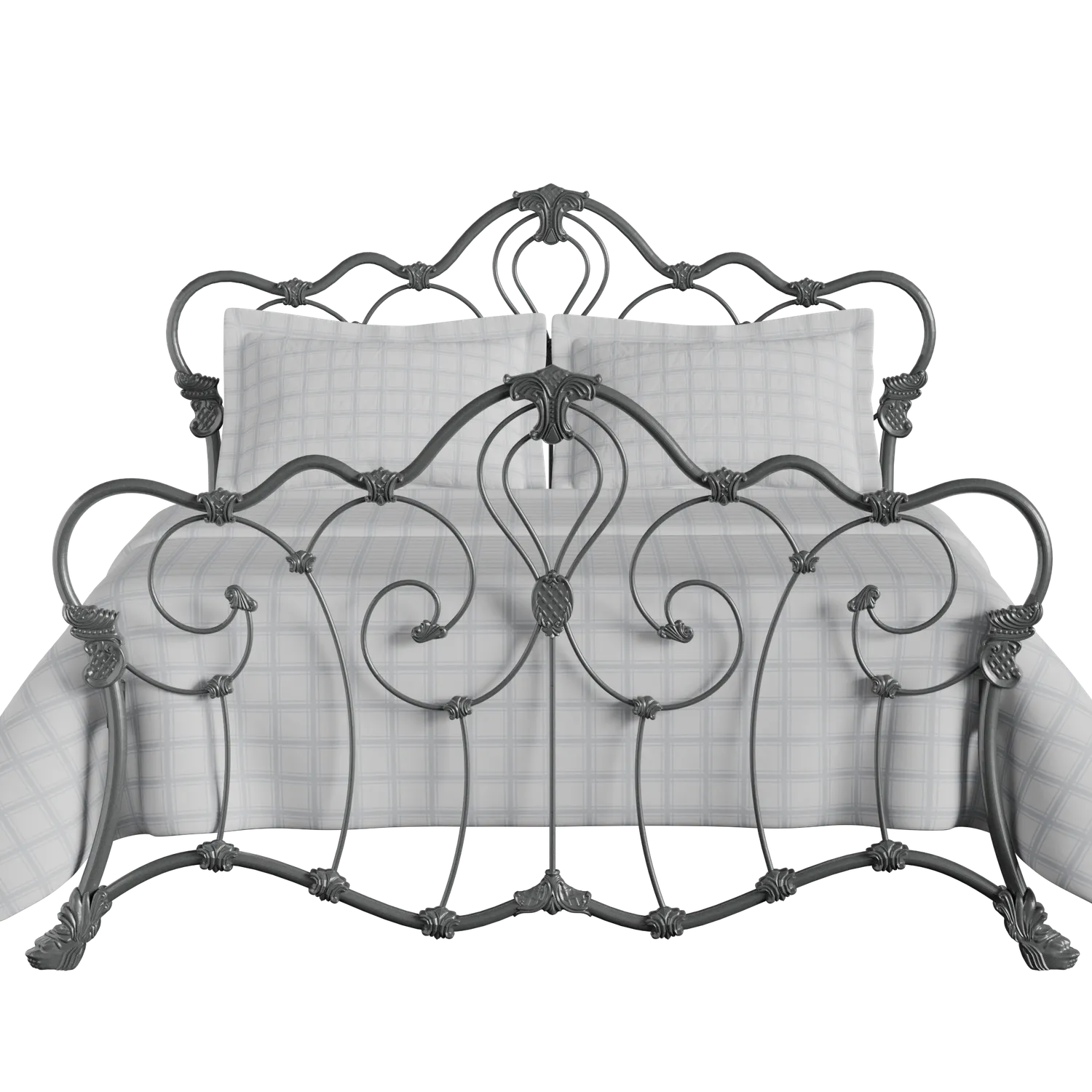 Athalone iron/metal bed in pewter