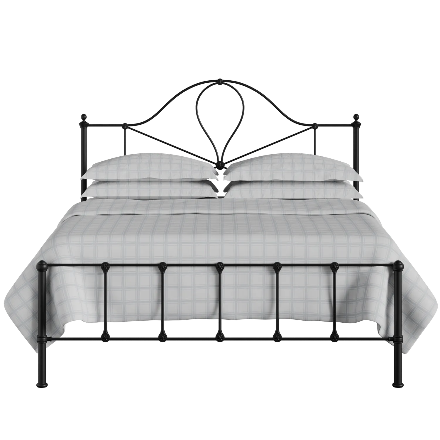 Athena ijzeren bed in zwart