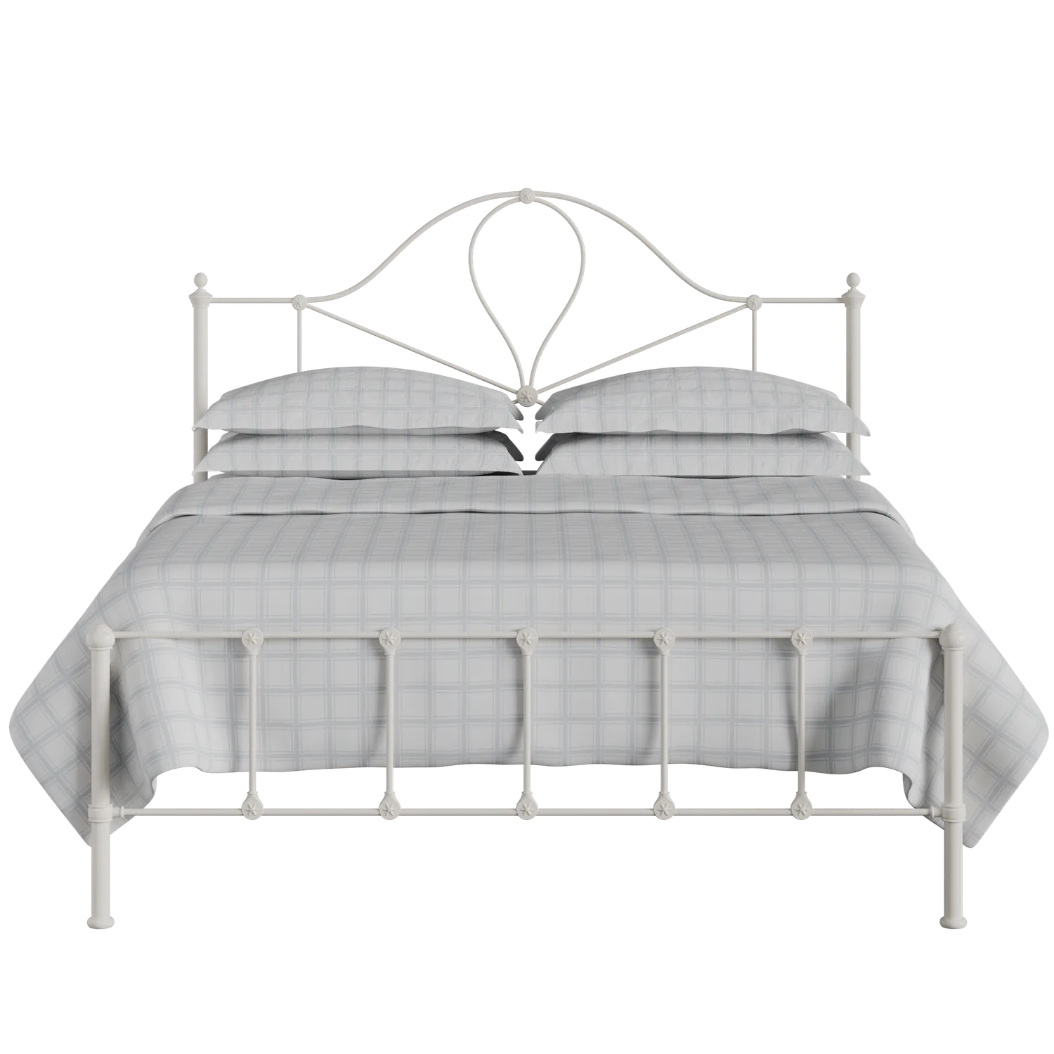 Athena iron/metal bed in ivory