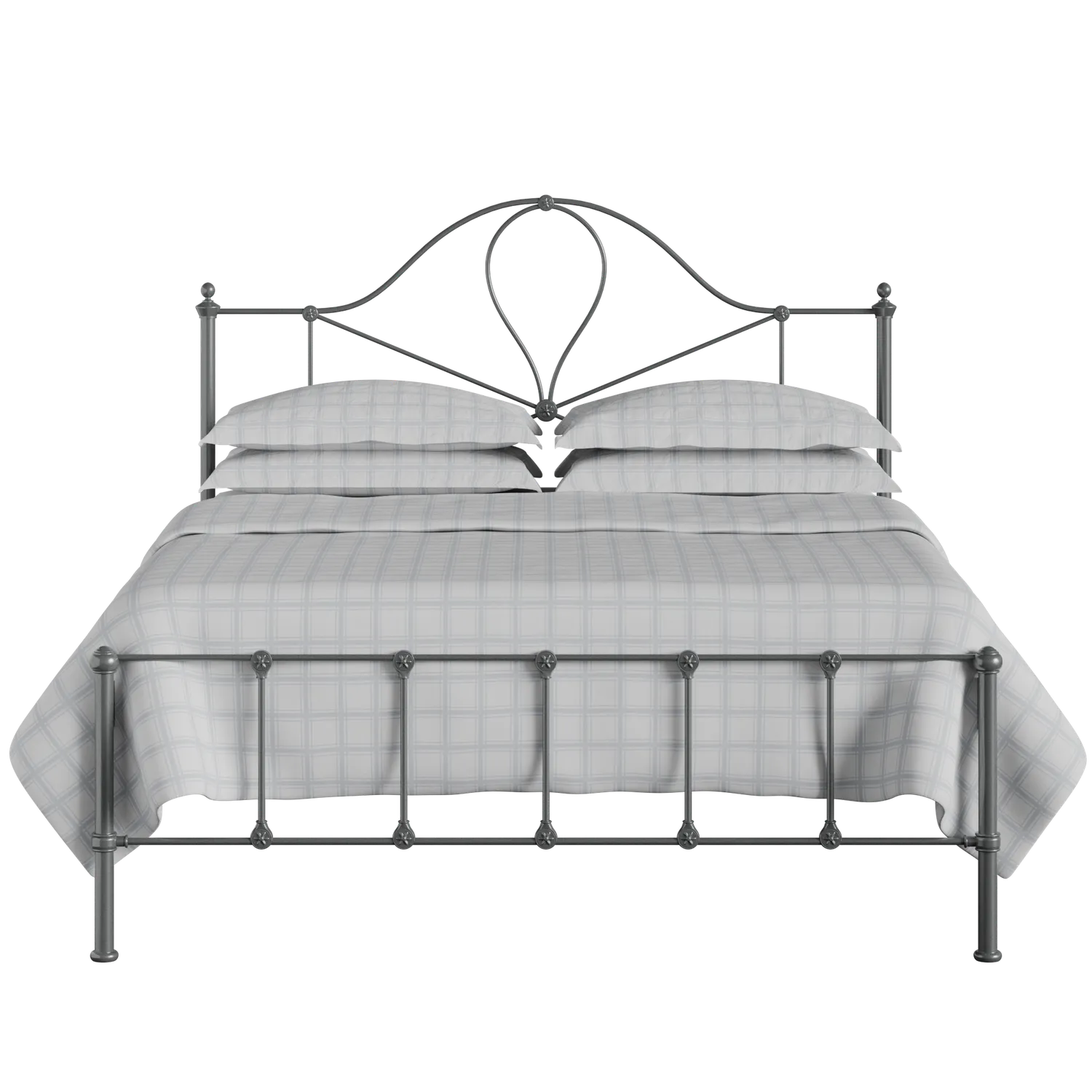 Athena iron/metal bed in pewter