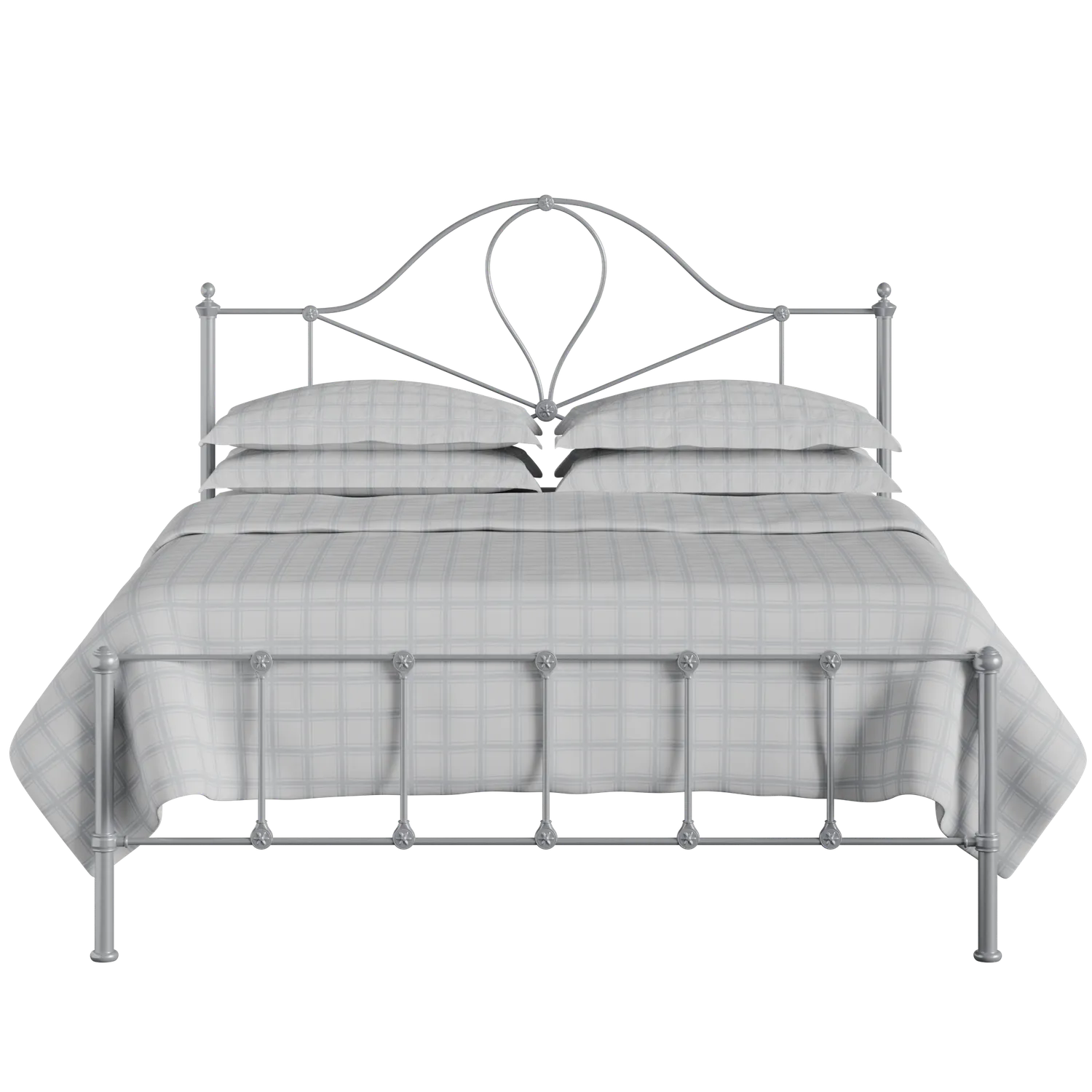Athena iron/metal bed in silver