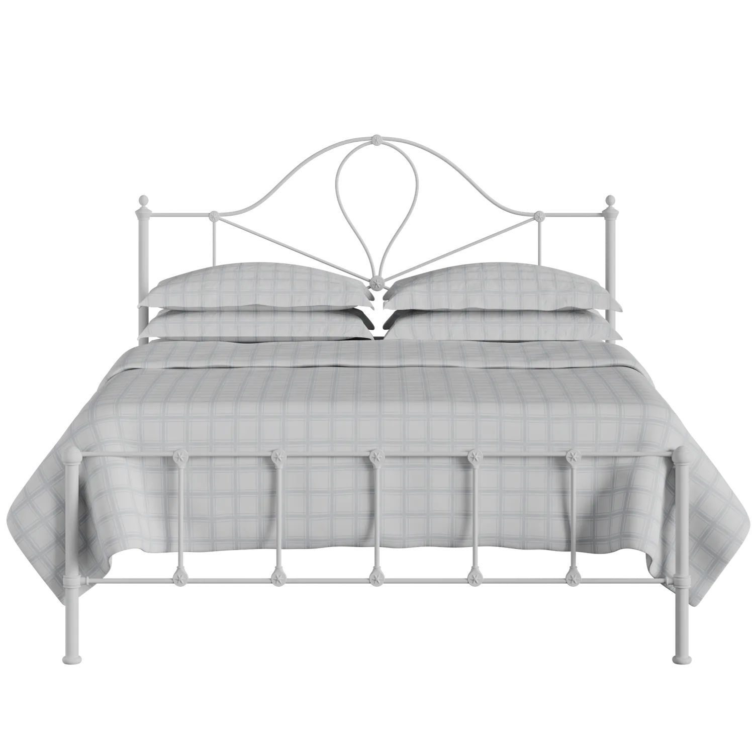 Athena iron/metal bed in white