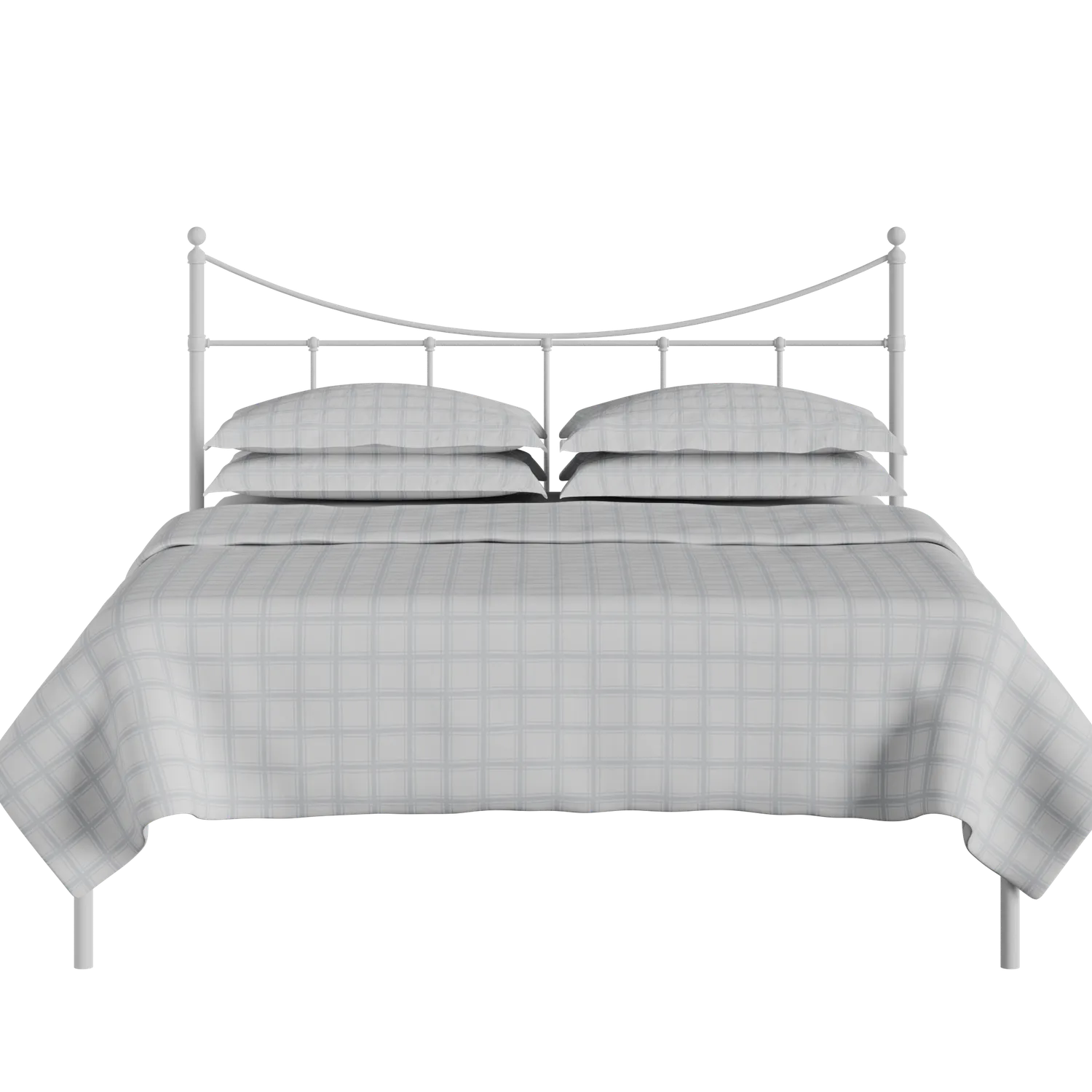 Camden cama de metal en blanco