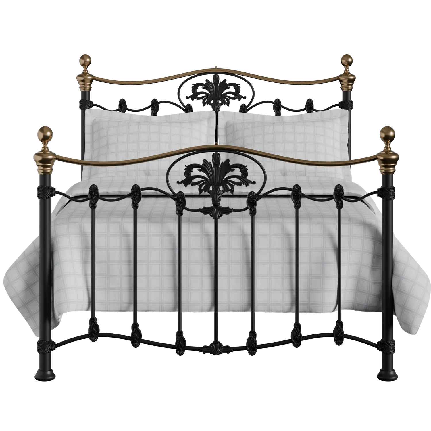 Camolin ijzeren bed in zwart