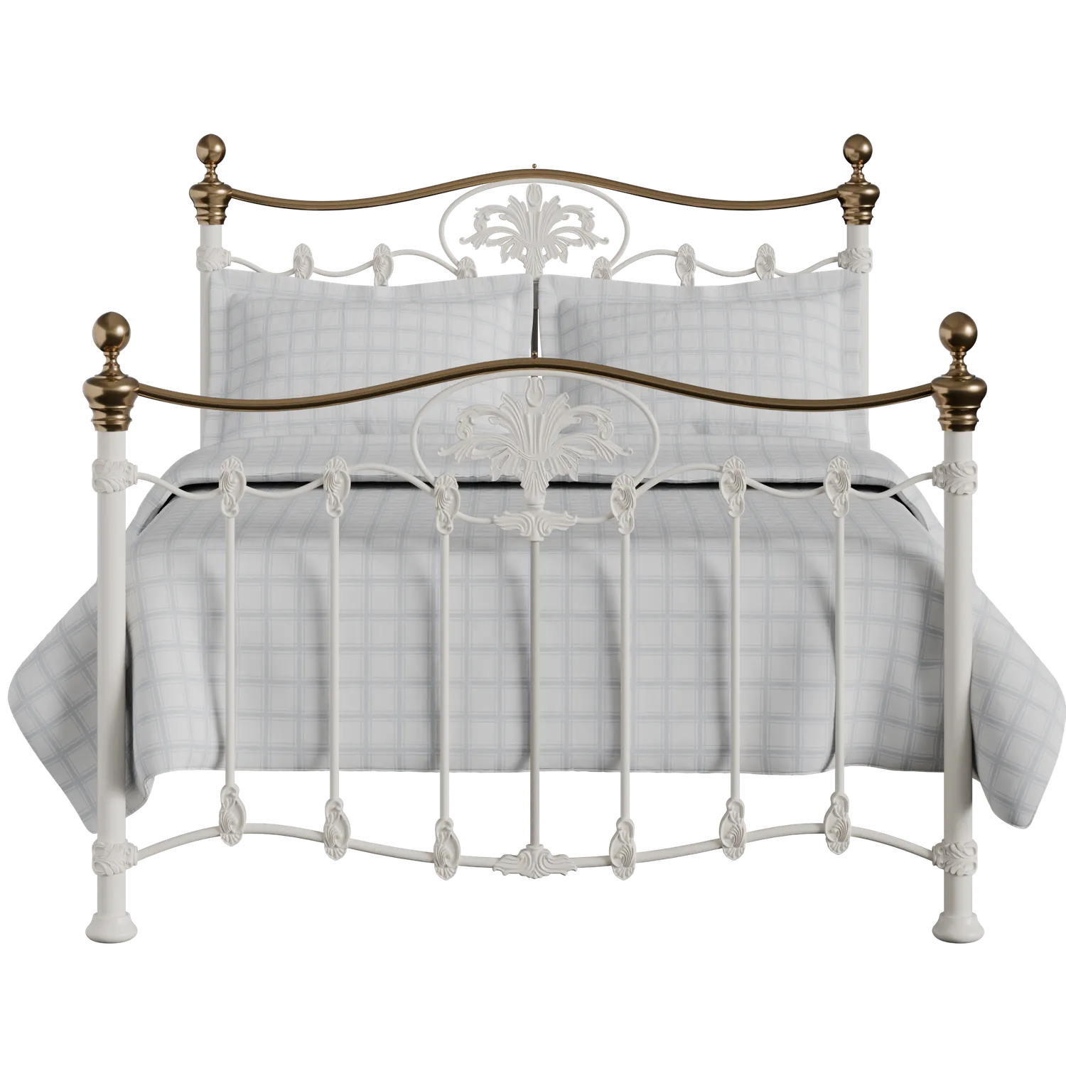 Camolin iron/metal bed in ivory