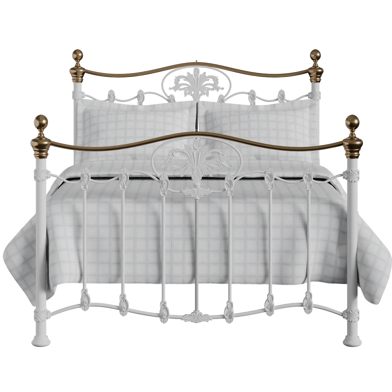 Camolin iron/metal bed in white