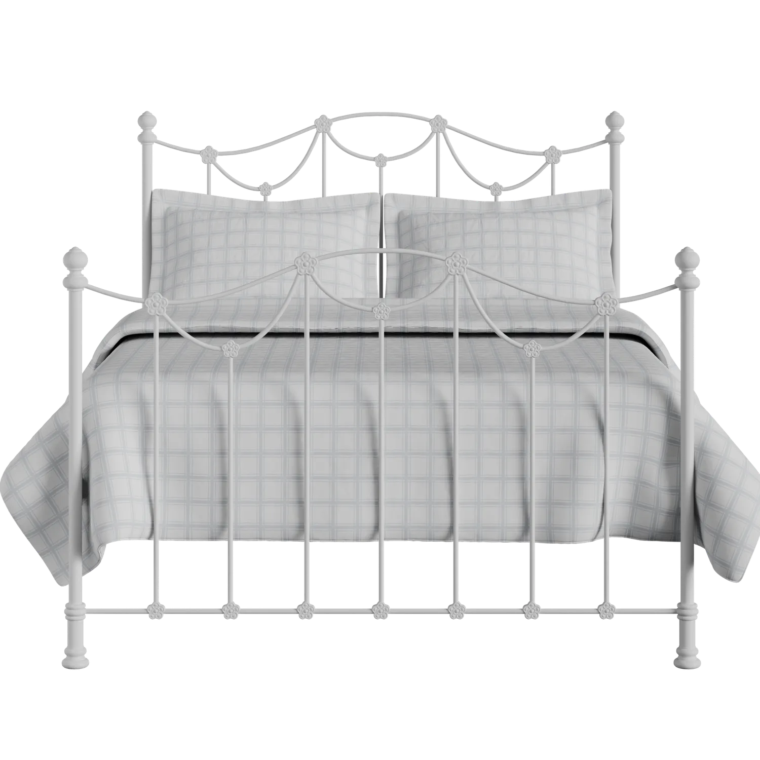 Carie iron/metal bed in white