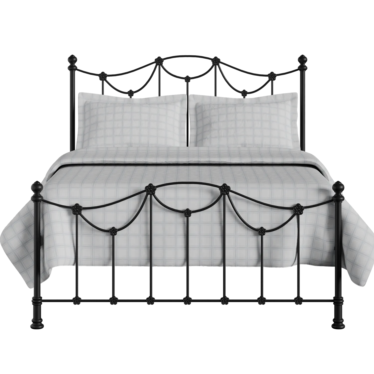 Carie Low Footend iron/metal bed in black