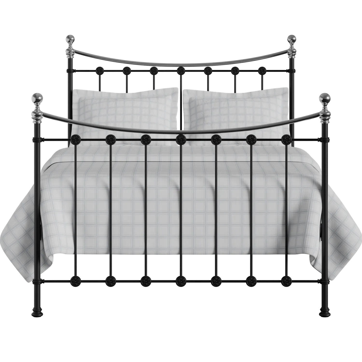 Carrick Chromo ijzeren bed in zwart