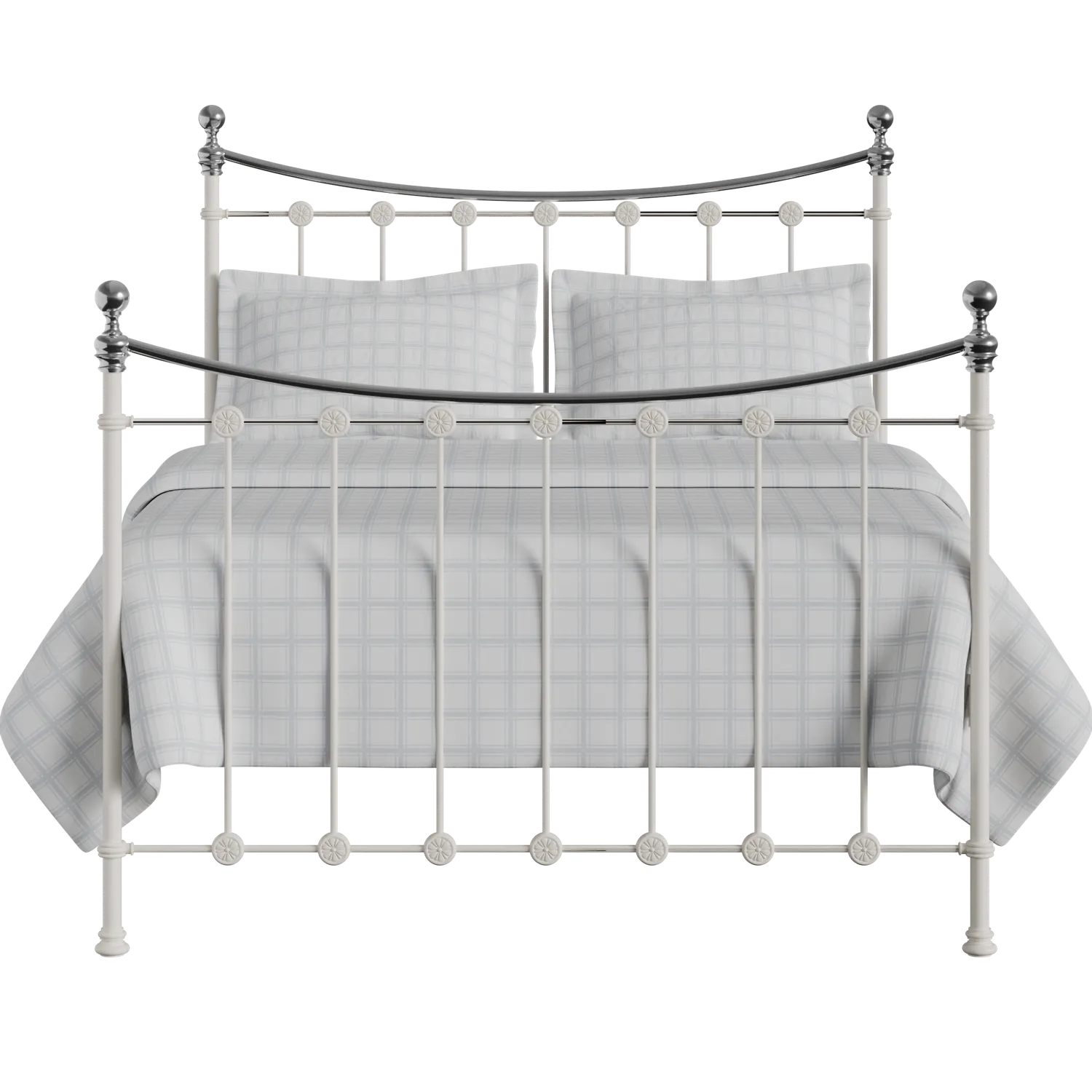 Carrick Chromo iron/metal bed in ivory