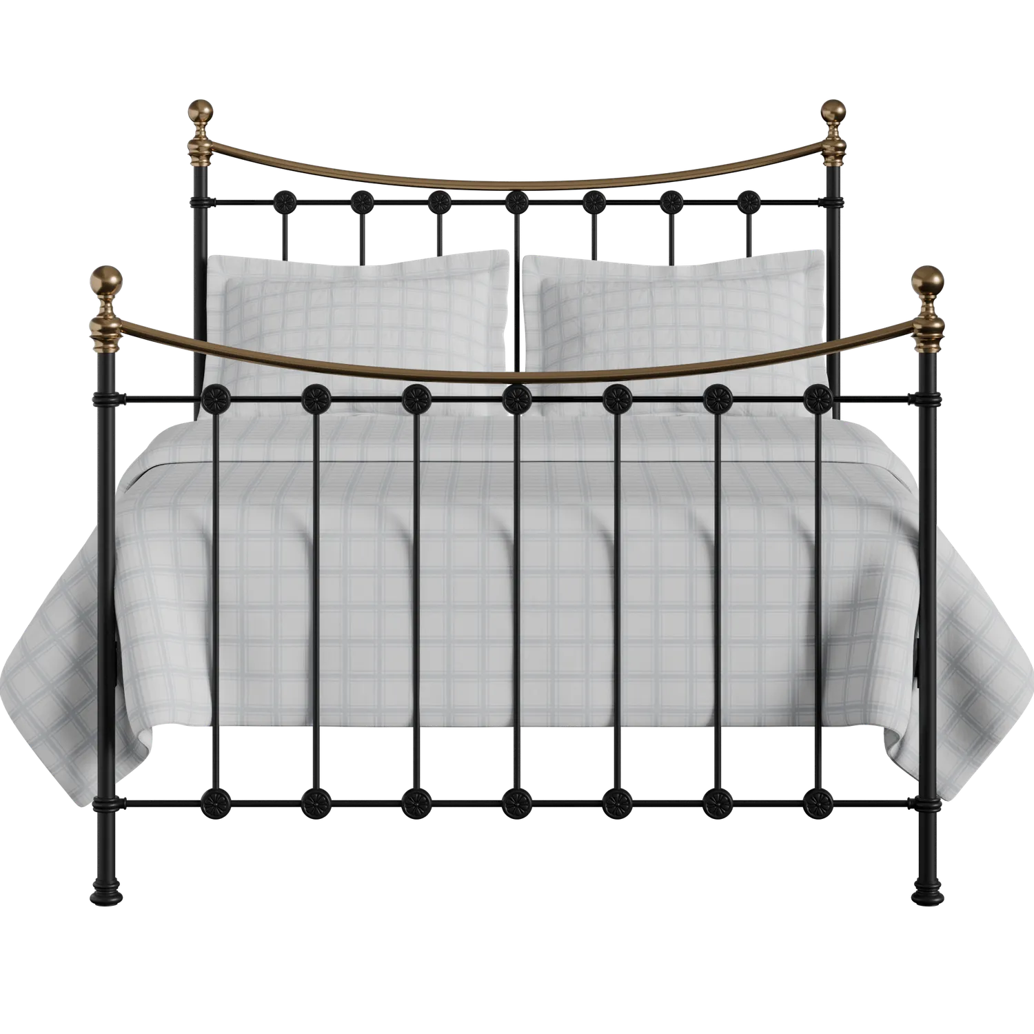 Carrick ijzeren bed in zwart