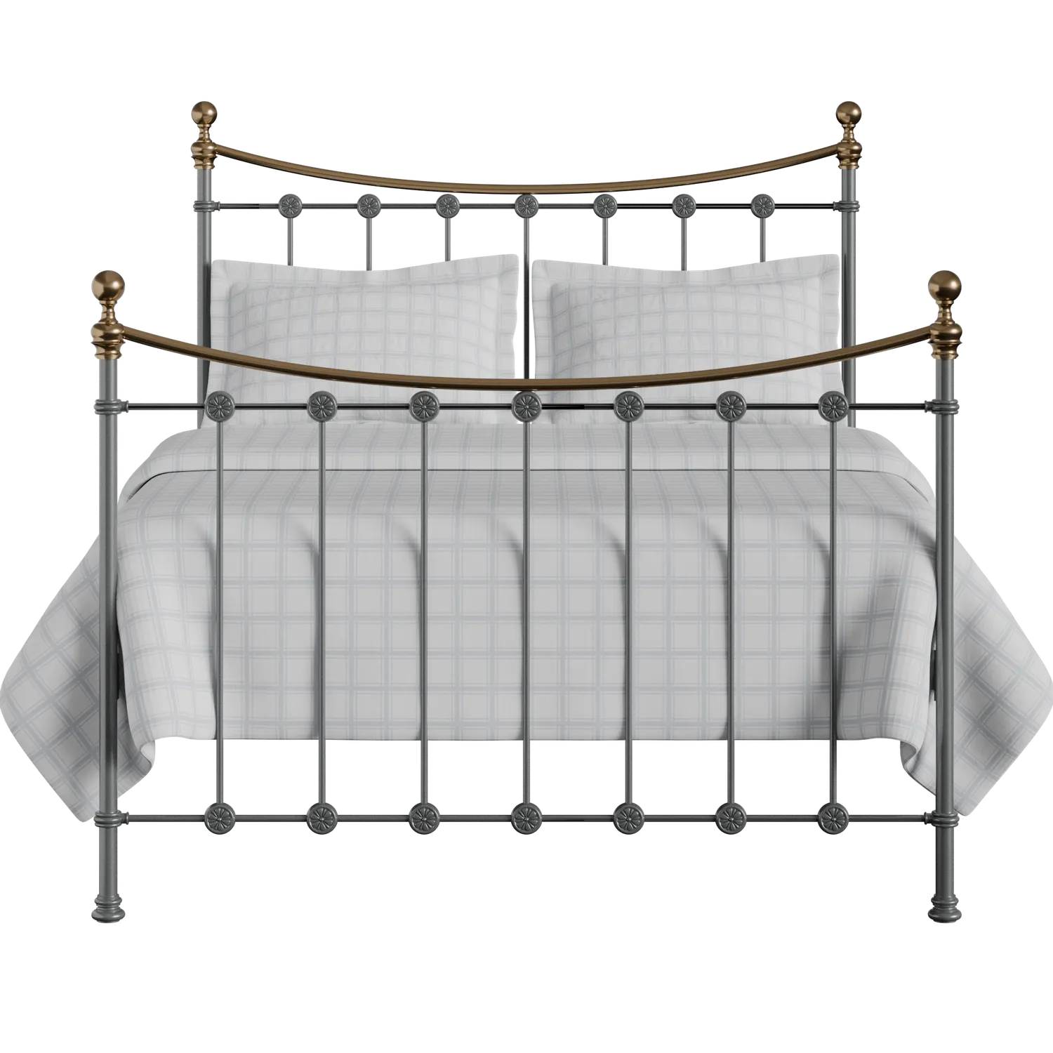 Carrick iron/metal bed in pewter
