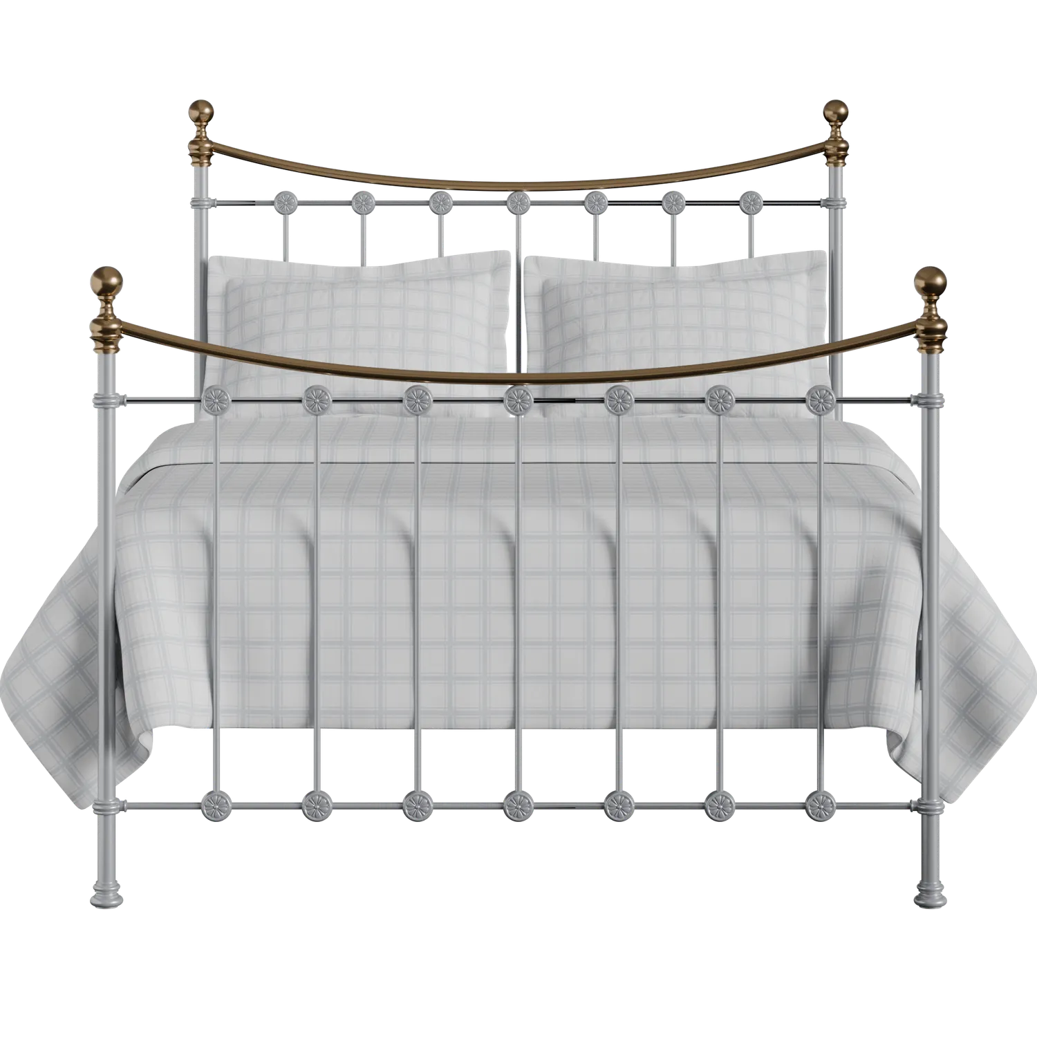 Carrick iron/metal bed in silver