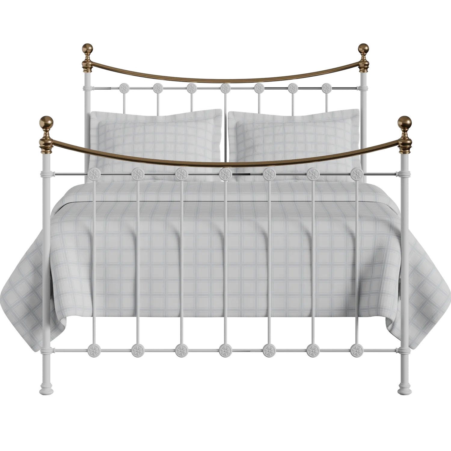 Carrick ijzeren bed in wit