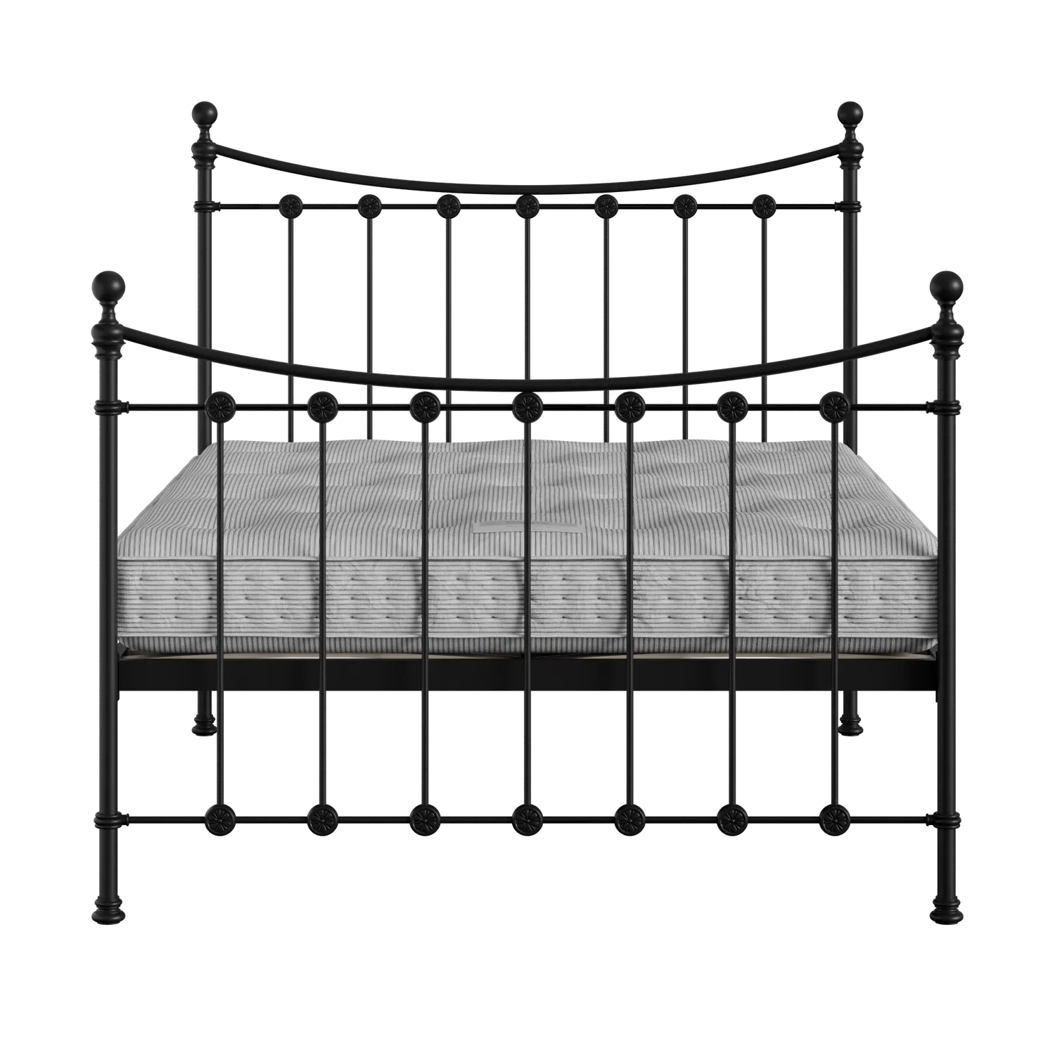 Carrick Solo iron/metal bed in black with Juno mattress