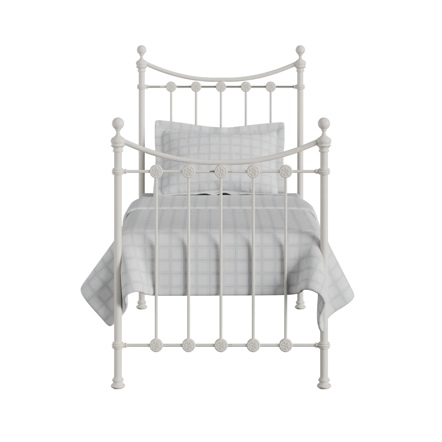 Carrick Solo iron/metal single bed in ivory