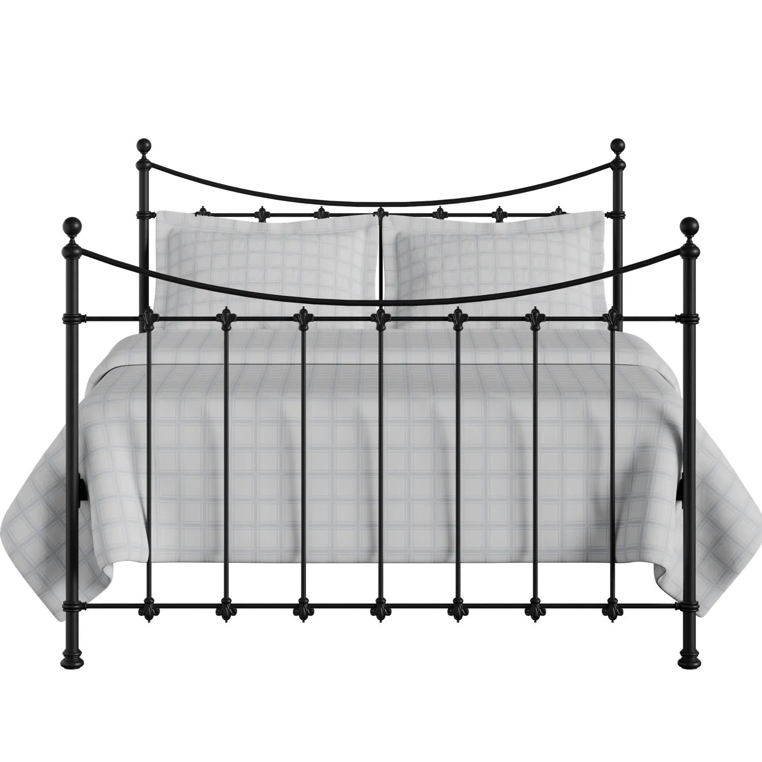 Chatsworth ijzeren bed in zwart