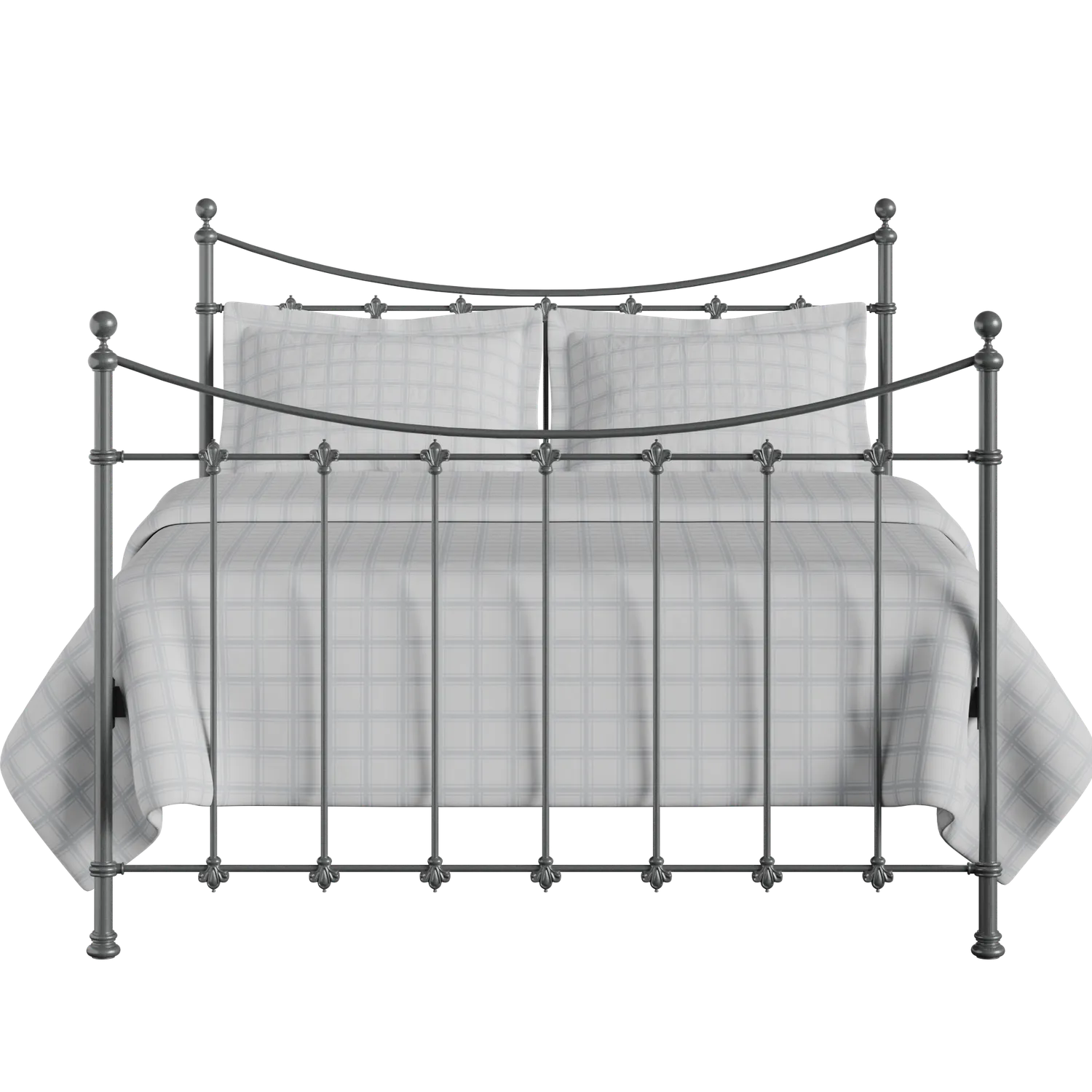 Chatsworth iron/metal bed in pewter