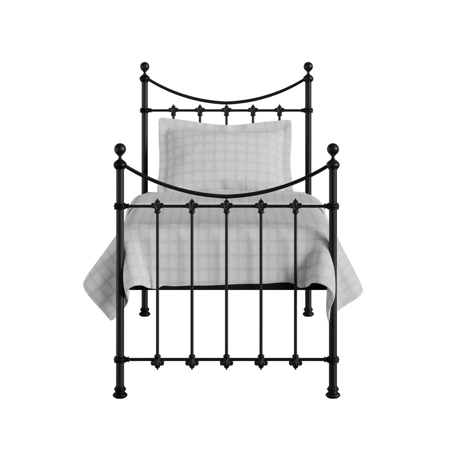 Chatsworth cama individual de metal en negro